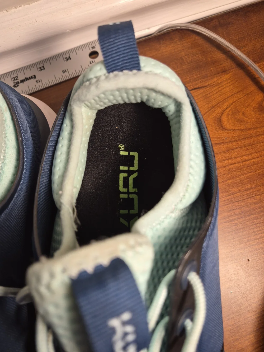 KURU Women's Navy and Mint Athletic Sneakers Size 10M